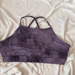NOBULL Deep Purple Tie-Dye High-Neck Sports Bra